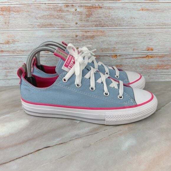 Converse Chuck Taylor All Star Low Top Big Kid Sneaker Blue/Pink